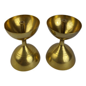 Brass Nanda Diyas (1 pair)